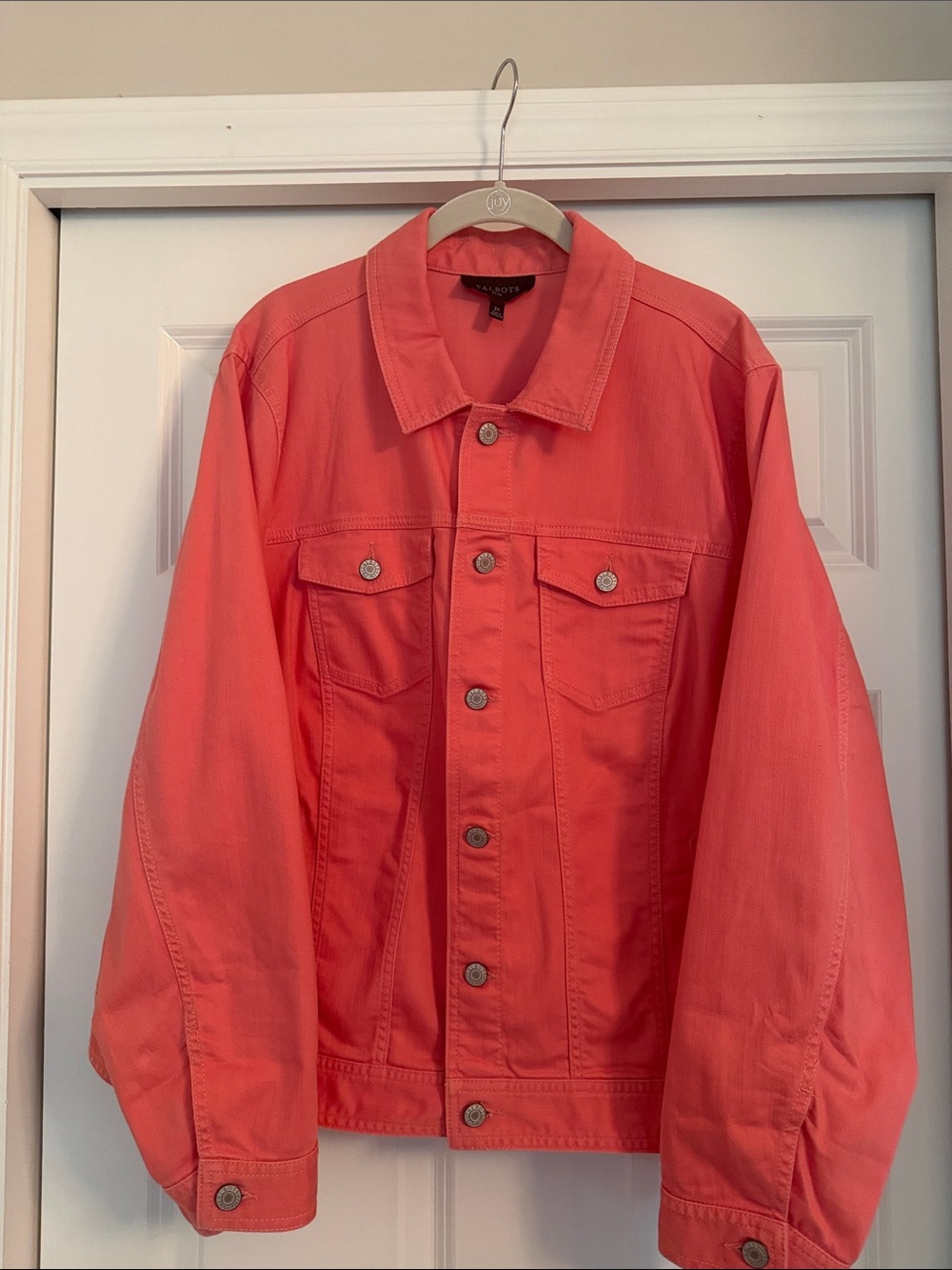 Talbots Coral Jacket Lightweight Cotton Denim